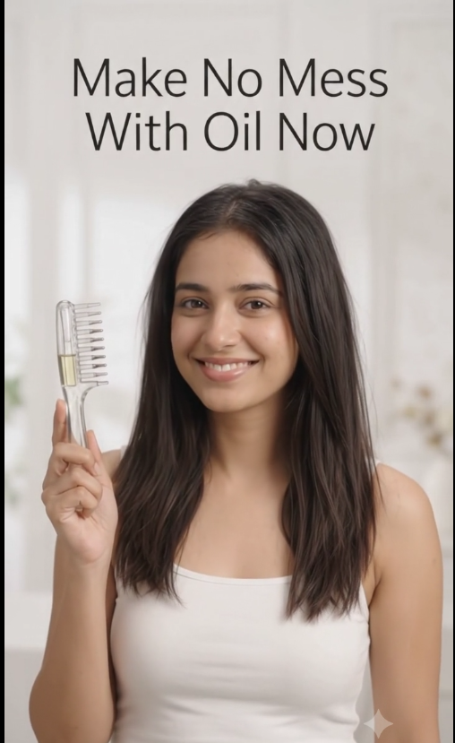 Crystal Liquid Guide Comb – Precision Hair Serum Applicator & Scalp Treatment Comb