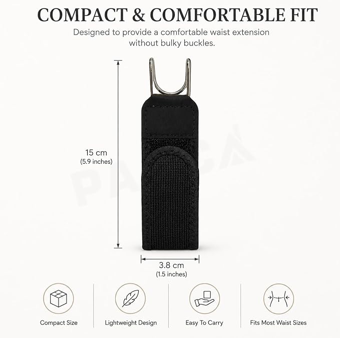 Buckleless Elastic Belt | Invisible No-Buckle Stretch Belt with Metal Hooks for Men & Women